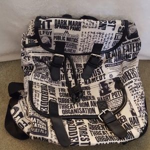 Harry Potter newspaper backpack